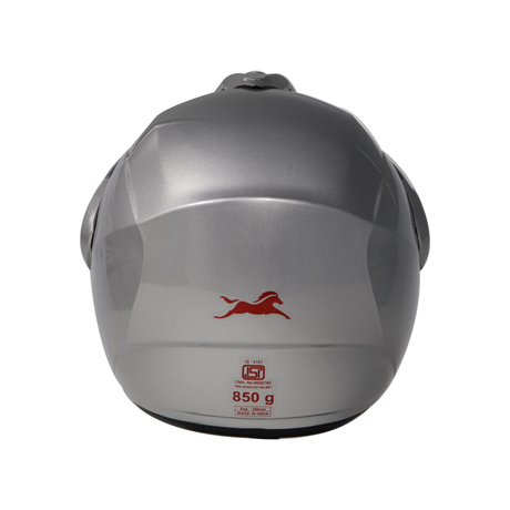 TVS Half Face Helmet - Silver | Stylish Protection for Daily Rides for Men and Women