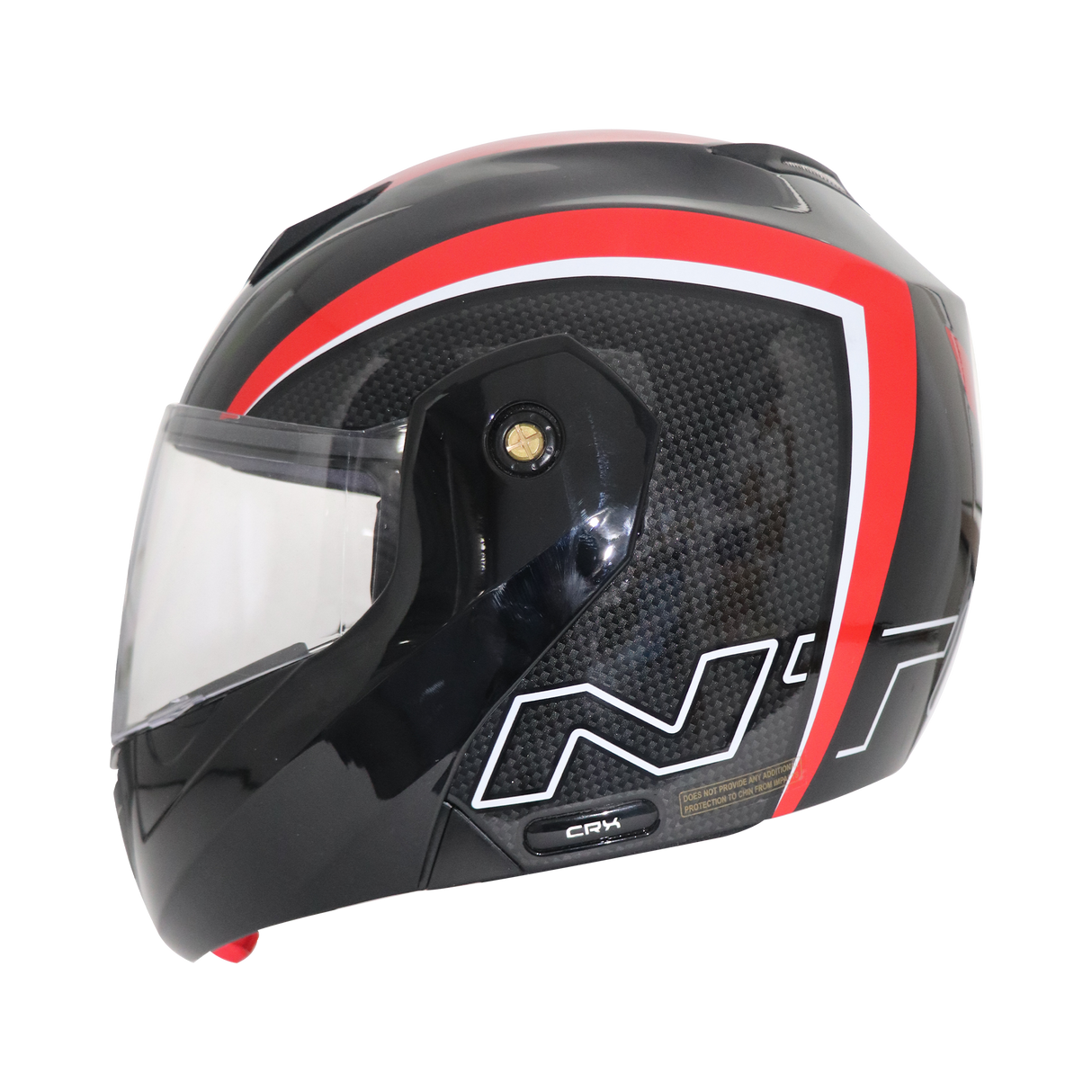 TVS Ntorq Edition Flip Up Helmet (Black Red) - Safety Meets Style