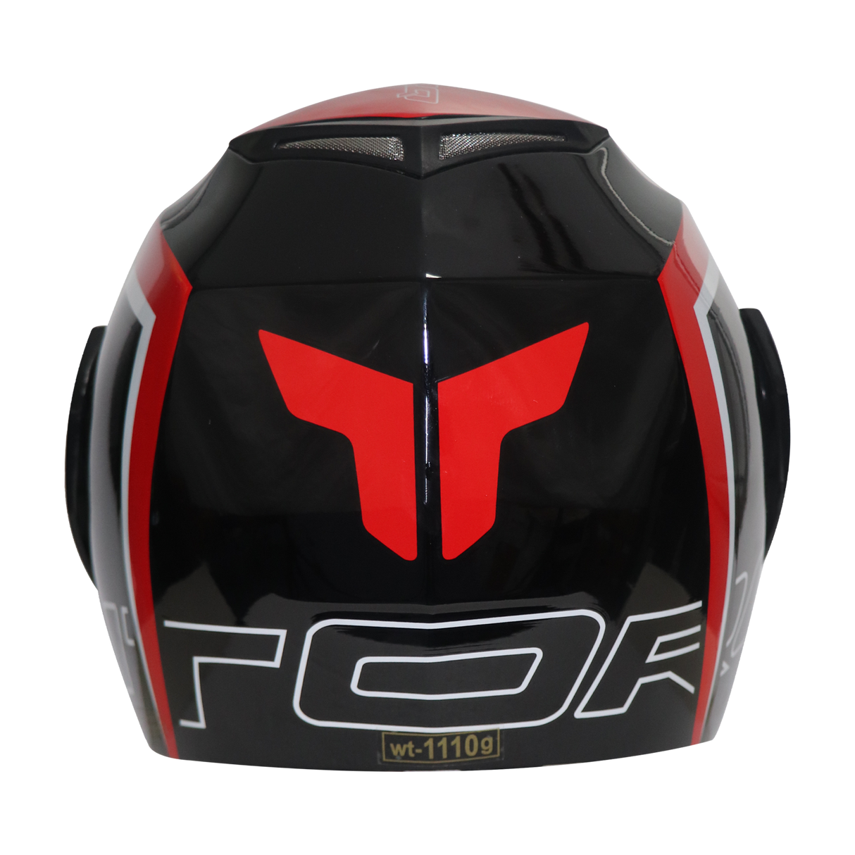 TVS Ntorq Edition Flip Up Helmet (Black Red) - Safety Meets Style