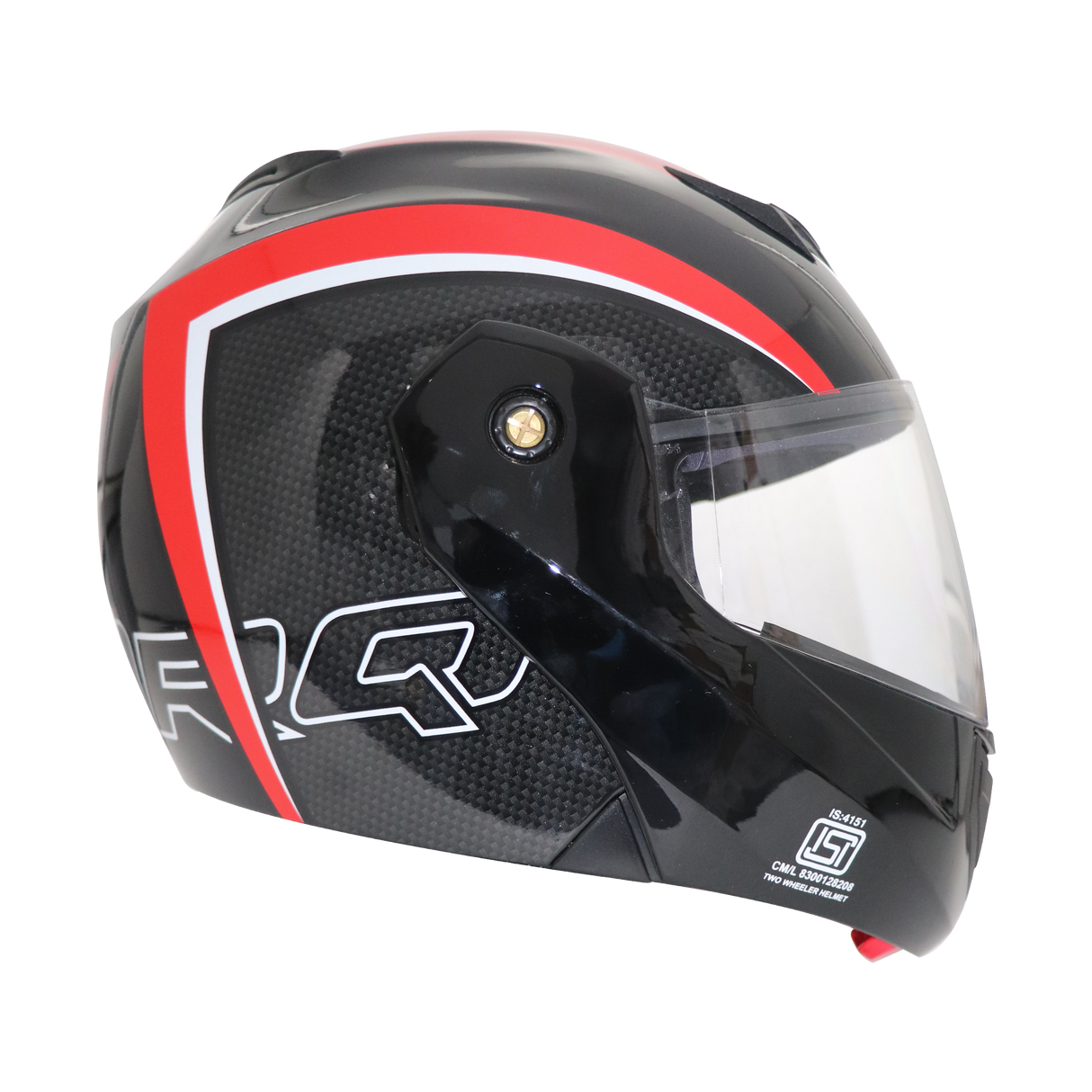 TVS Ntorq Edition Flip Up Helmet (Black Red) - Safety Meets Style