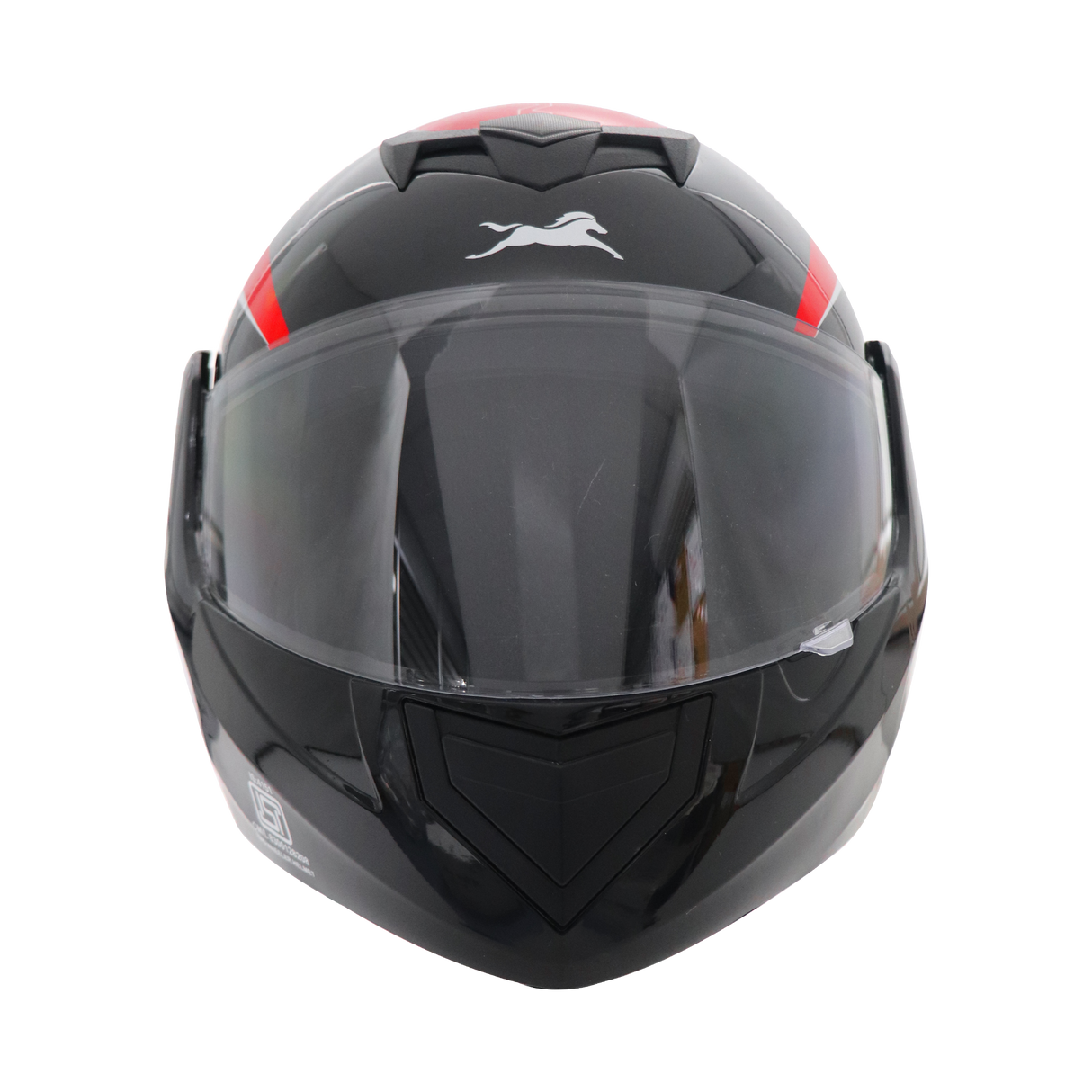 TVS Ntorq Edition Flip Up Helmet (Black Red) - Safety Meets Style
