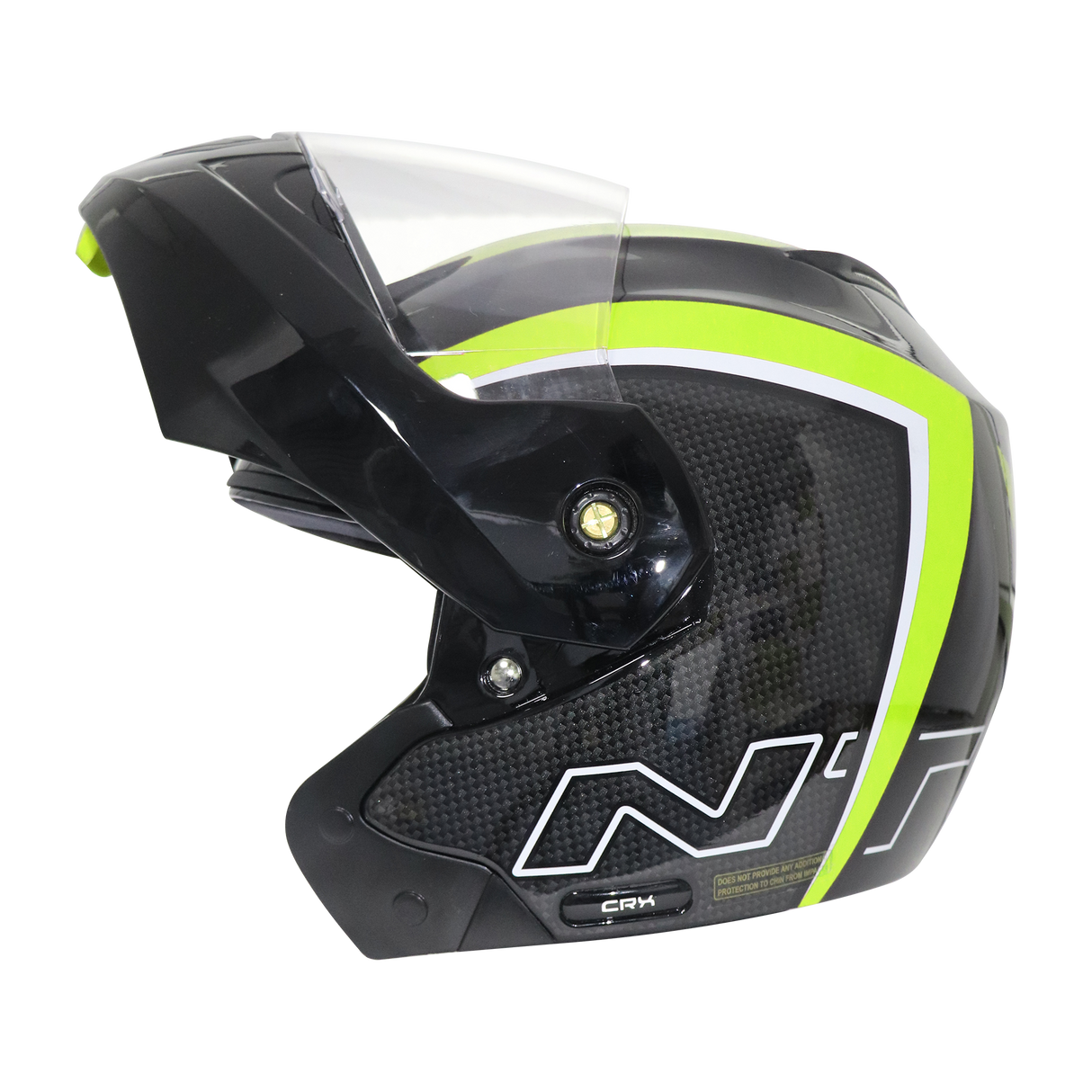 TVS Ntorq Flip-up Helmet (Neon & Black) - ISI Certified, High Impact Protection, and Ultra-Wide Visor