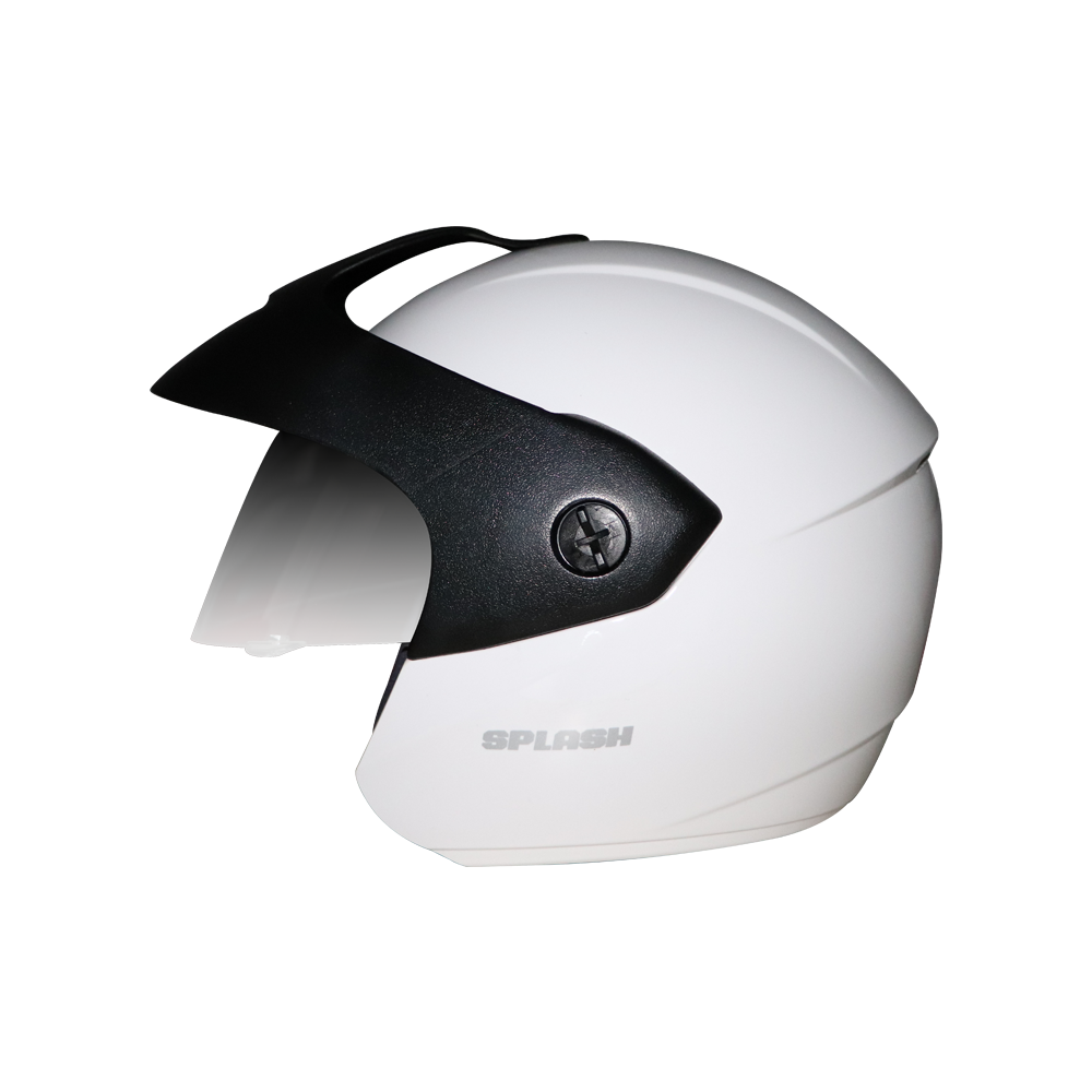 TVS Helmet Half Face Motorbike Helmet (White) – Dynamic Ventilation, Lightweight & Durable