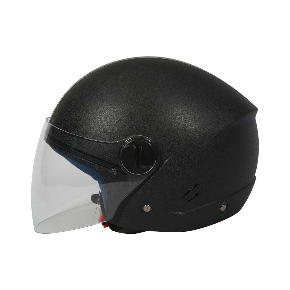 TVS Full Face Helmet Black TE - Premium Safety & Comfort with Dynamic Ventilation