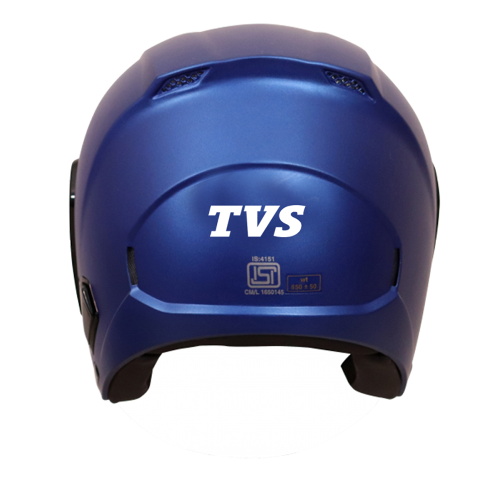 TVS Half Face Helmet - Blue | Stylish & Safe Riding Protection for Men & Women