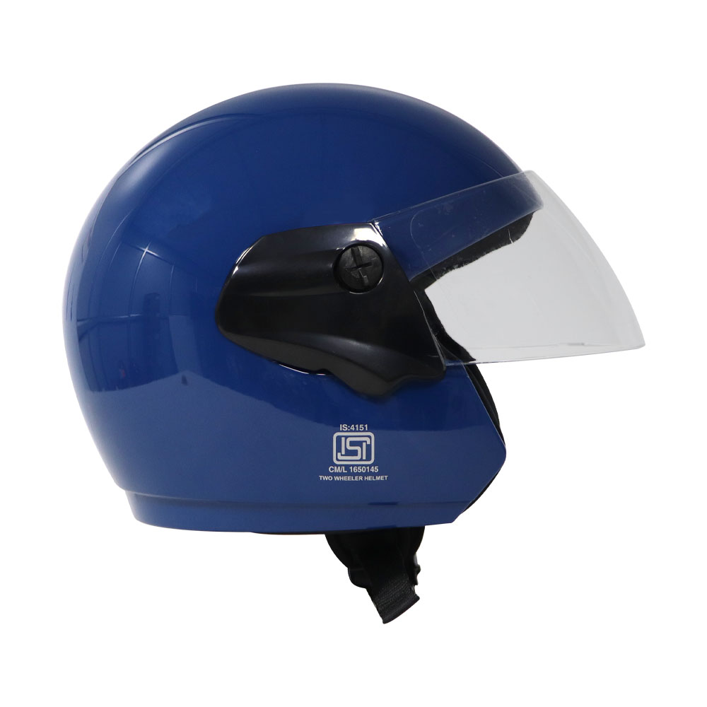TVS Cruiser Blue Half Face Helmet –  Stylish Protection & Comfort