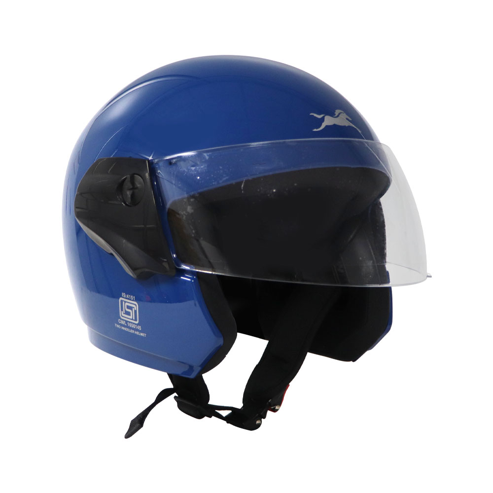 TVS Cruiser Blue Half Face Helmet –  Stylish Protection & Comfort