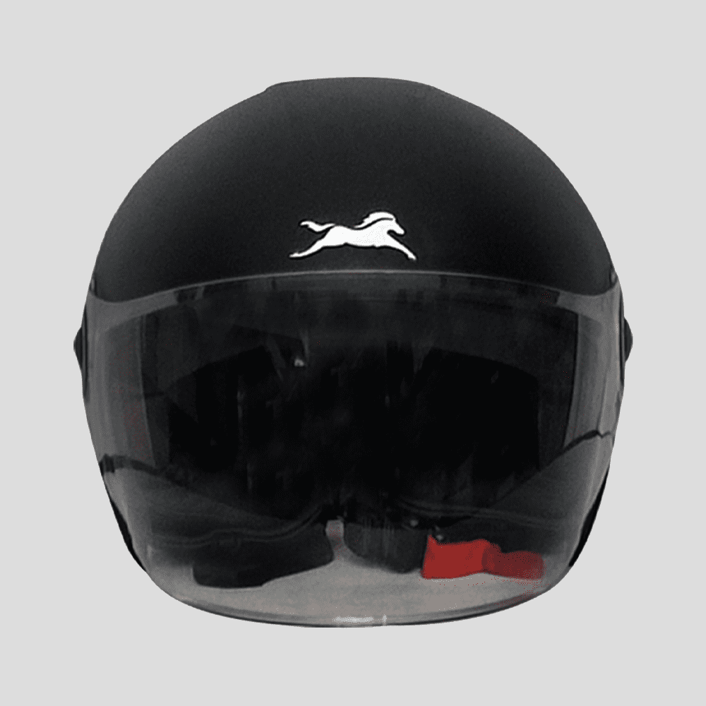 TVS Half Face Helmet Black HE – Stylish Protection & Comfort