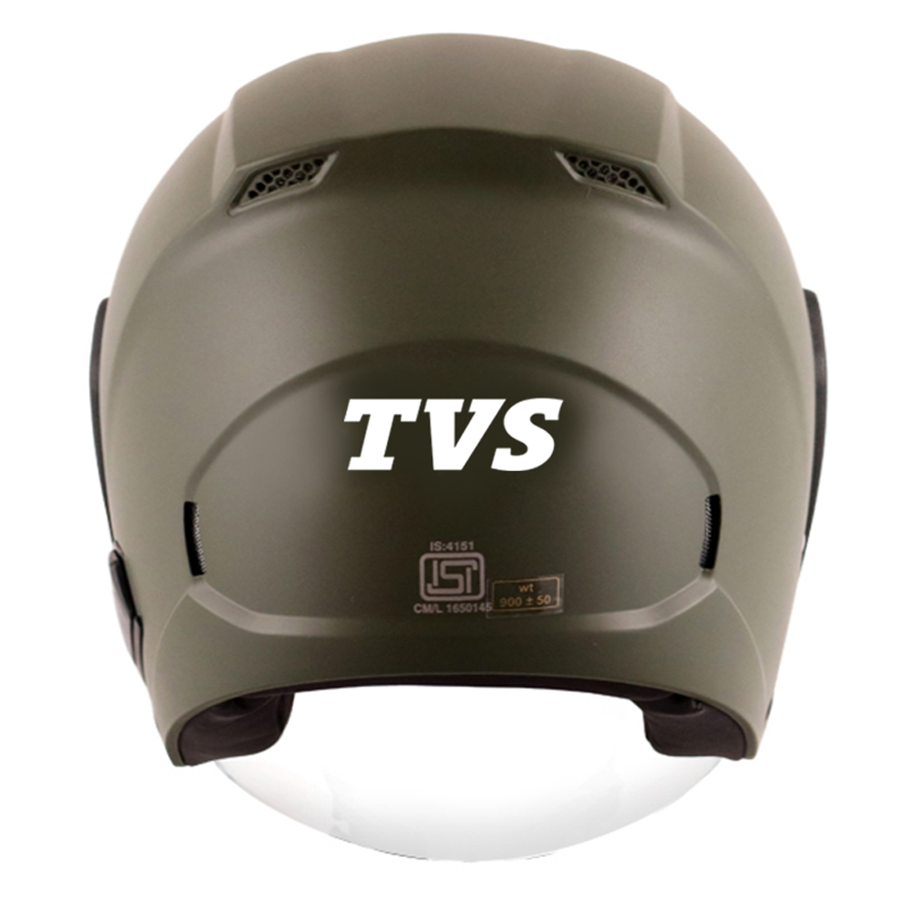 TVS Green Half Face Helmet – Durable & Stylish Safety Gear