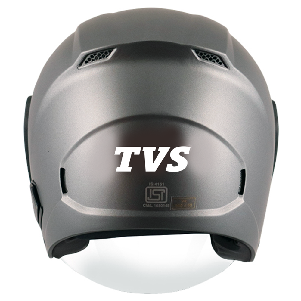 TVS Helmet Half Face Grey – Premium Quality and Stylish Protection