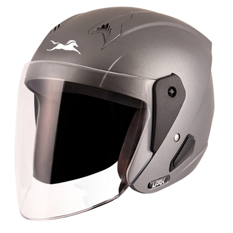 TVS Helmet Half Face Grey – Premium Quality and Stylish Protection