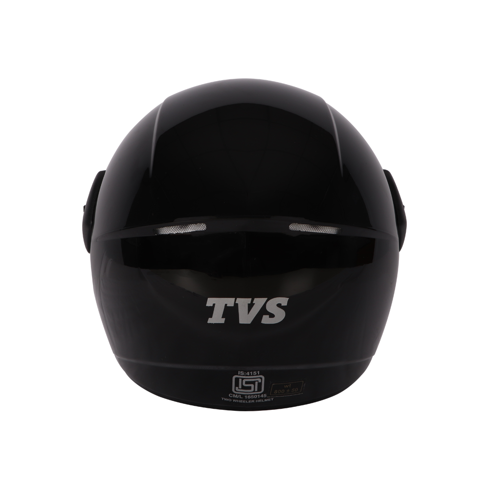 TVS Full Face Motorbike Helmet Black - L | Premium Safety and Comfort