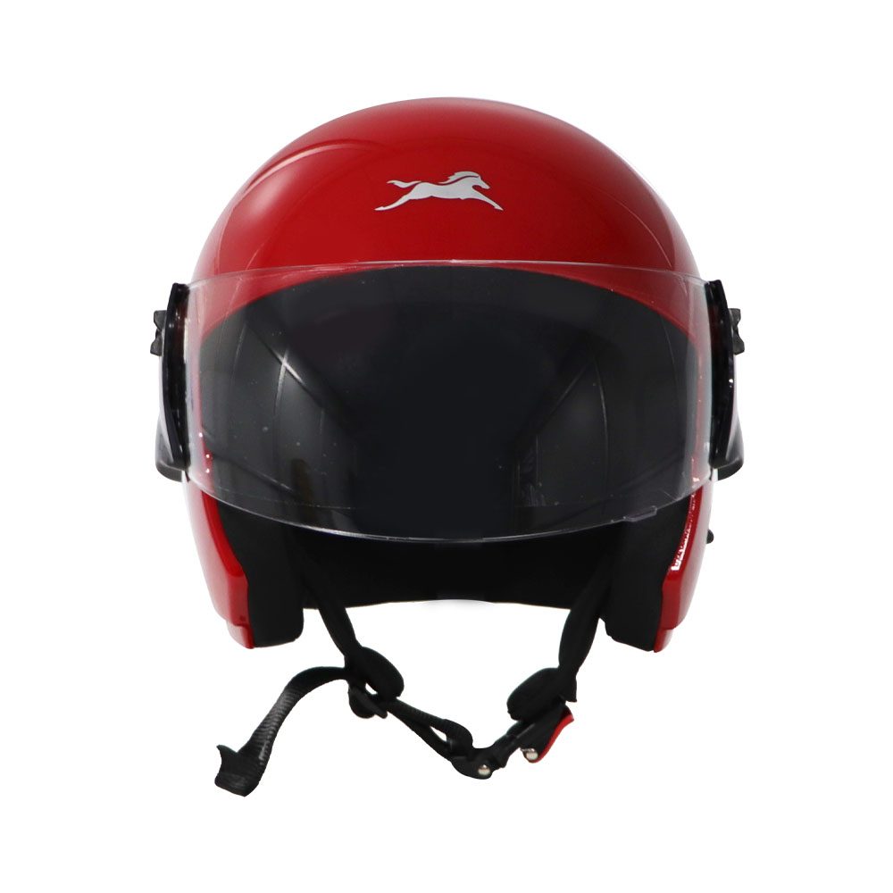 TVS Cruiser Red Half Face Helmet – ISI Certified Safety & Premium Comfort