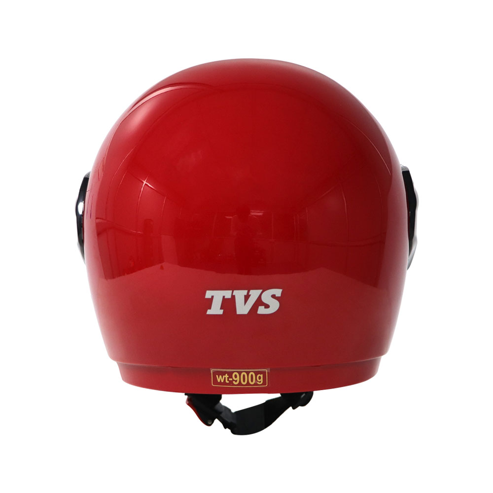 TVS Cruiser Red Half Face Helmet – ISI Certified Safety & Premium Comfort
