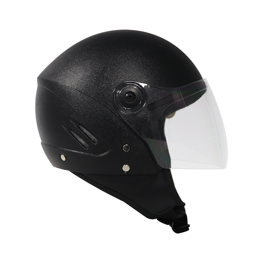Helmet Half Face Black Eco | Premium Protection and Comfort
