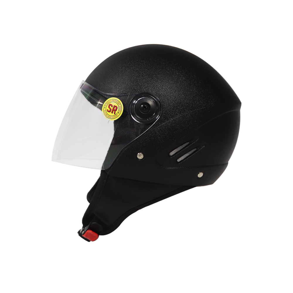 Helmet Half Face Black Eco | Premium Protection and Comfort