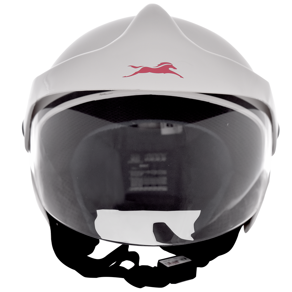 TVS Helmet Half Face Pearl White ML | Premium Safety & Style