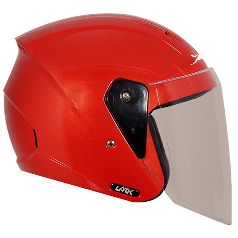 TVS Half Face Shiny Red Helmet – Premium Safety & Style, ISI Certified