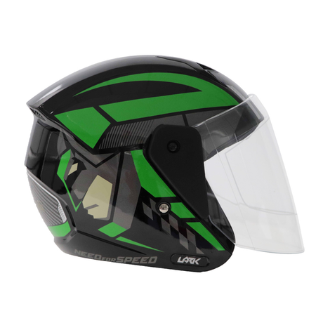 HELMET HALF FACE GREEN G2 | Premium Safety & Comfort by TVS XPOD