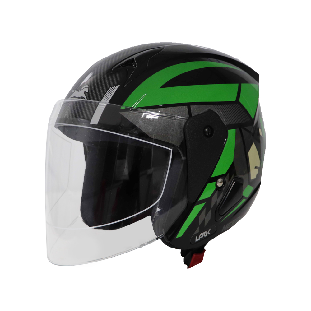 HELMET HALF FACE GREEN G2 | Premium Safety & Comfort by TVS XPOD
