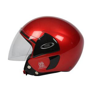 TVS Half Face Motorbike Helmet (Red-BL) - Superior Quality & Enhanced Comfort
