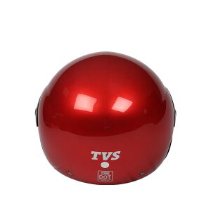TVS Half Face Motorbike Helmet (Red-BL) - Superior Quality & Enhanced Comfort