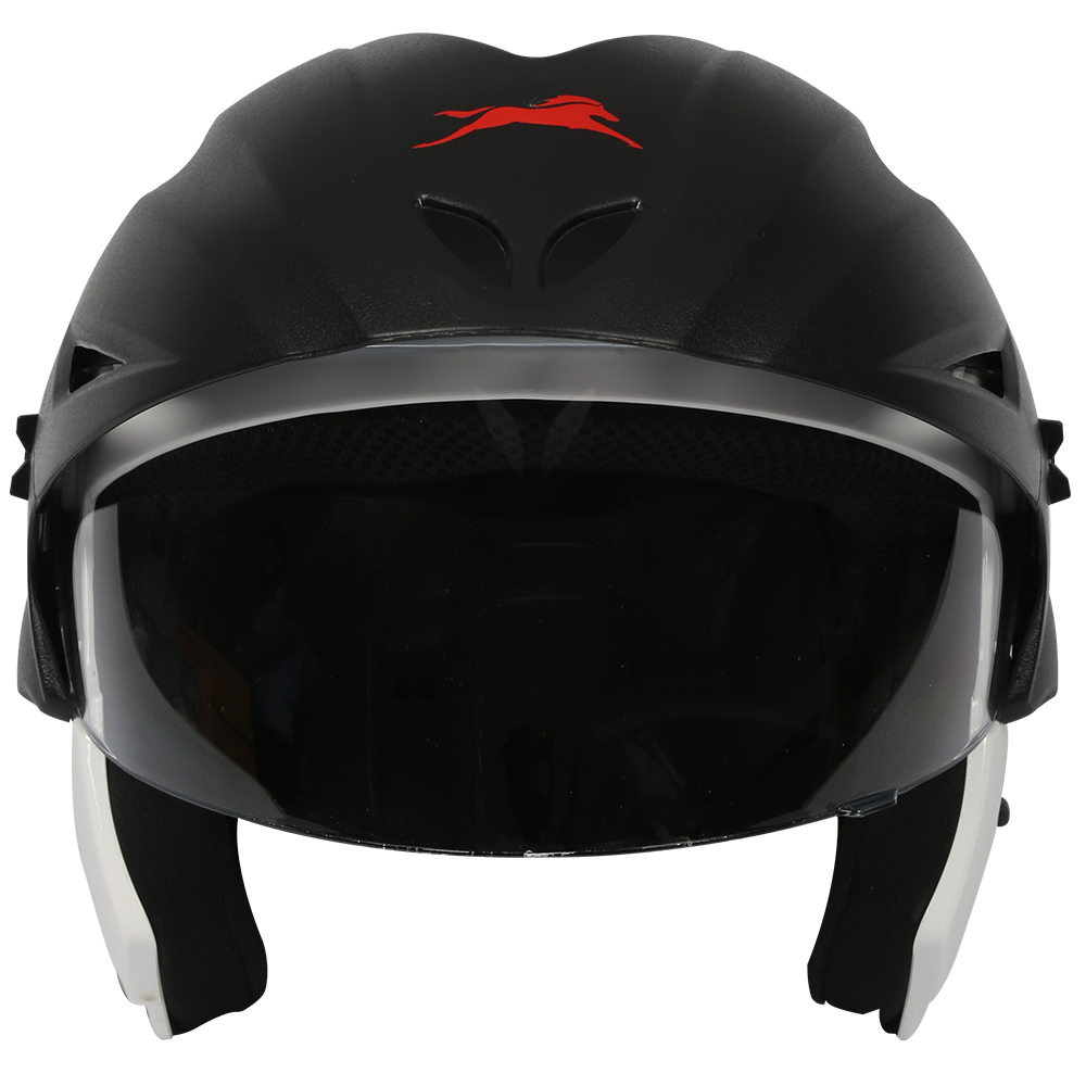 TVS Half Face White Helmet - ISI Certified Safety & Premium Comfort