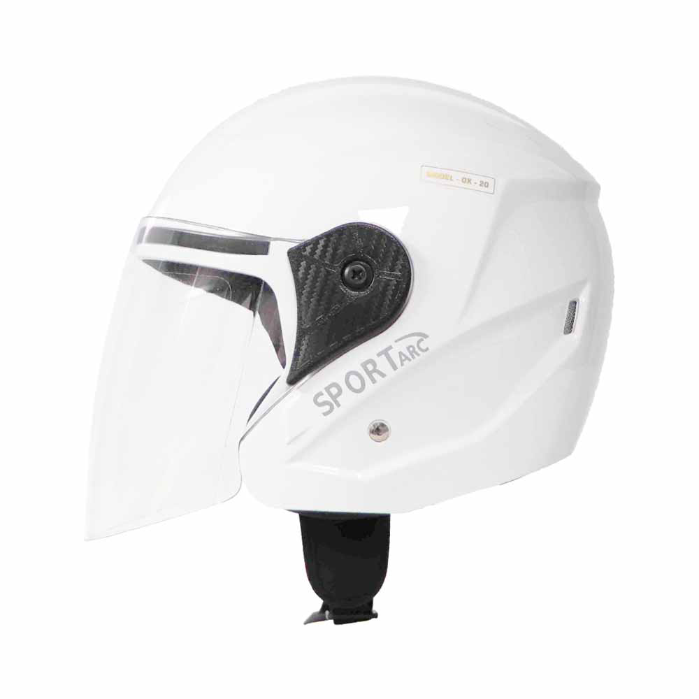 TVS Helmet Half Face White GL – Premium Protection & Comfort