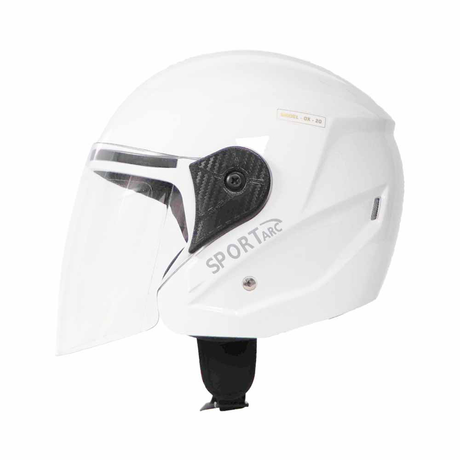 TVS Helmet Half Face White GL – Premium Protection & Comfort