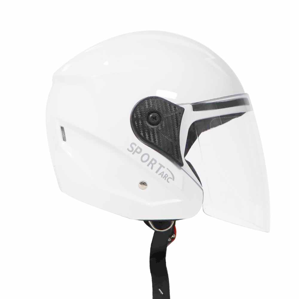 TVS Helmet Half Face White GL – Premium Protection & Comfort