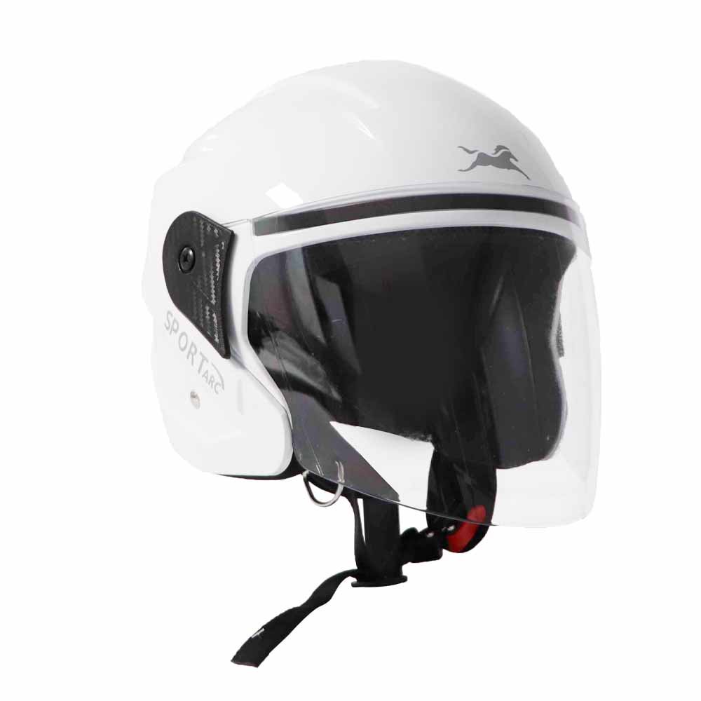 TVS Helmet Half Face White GL – Premium Protection & Comfort