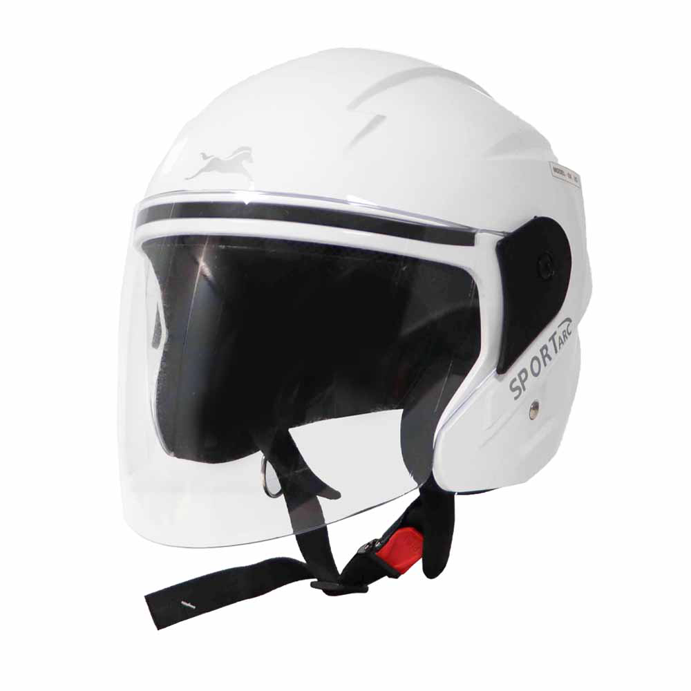 TVS Helmet Half Face White GL – Premium Protection & Comfort