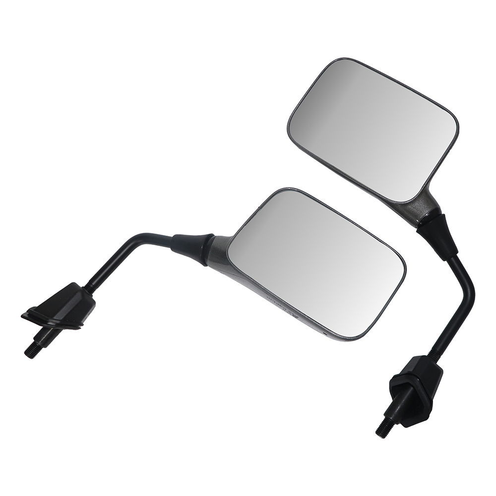 TVS Racing IQUBE Titanium Grey Glossy Color Mirror (Set of 2)- Stylish, Durable & Adjustable
