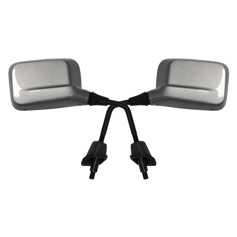 TVS Racing IQUBE Titanium Grey Glossy Color Mirror (Set of 2)- Stylish, Durable & Adjustable