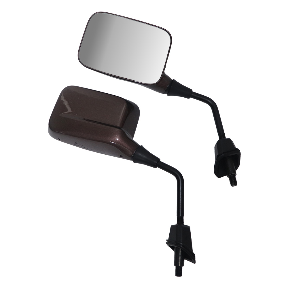 TVS iQube Copper Bronze Glossy Mirror – Durable, Adjustable, and Stylish