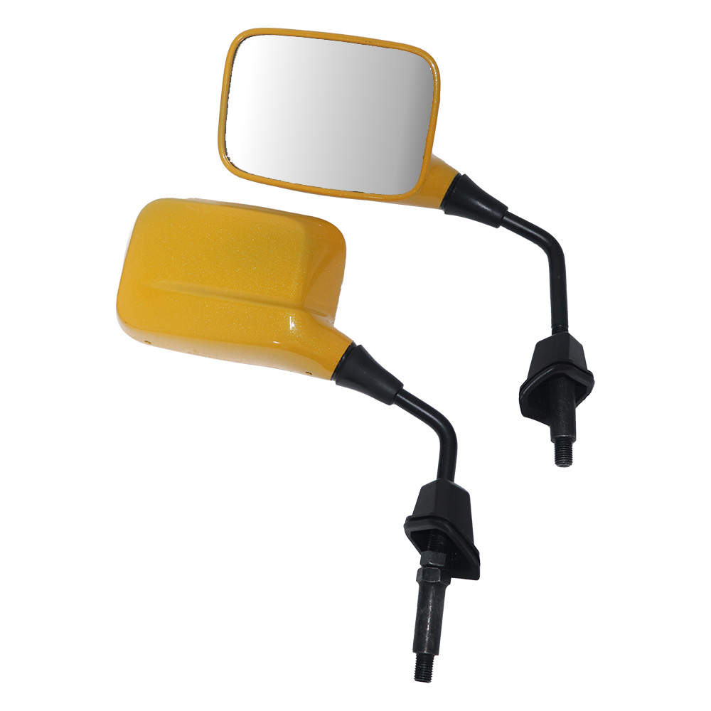 TVS iQube Lucid Yellow Mirror – Durable, Adjustable, and Stylish