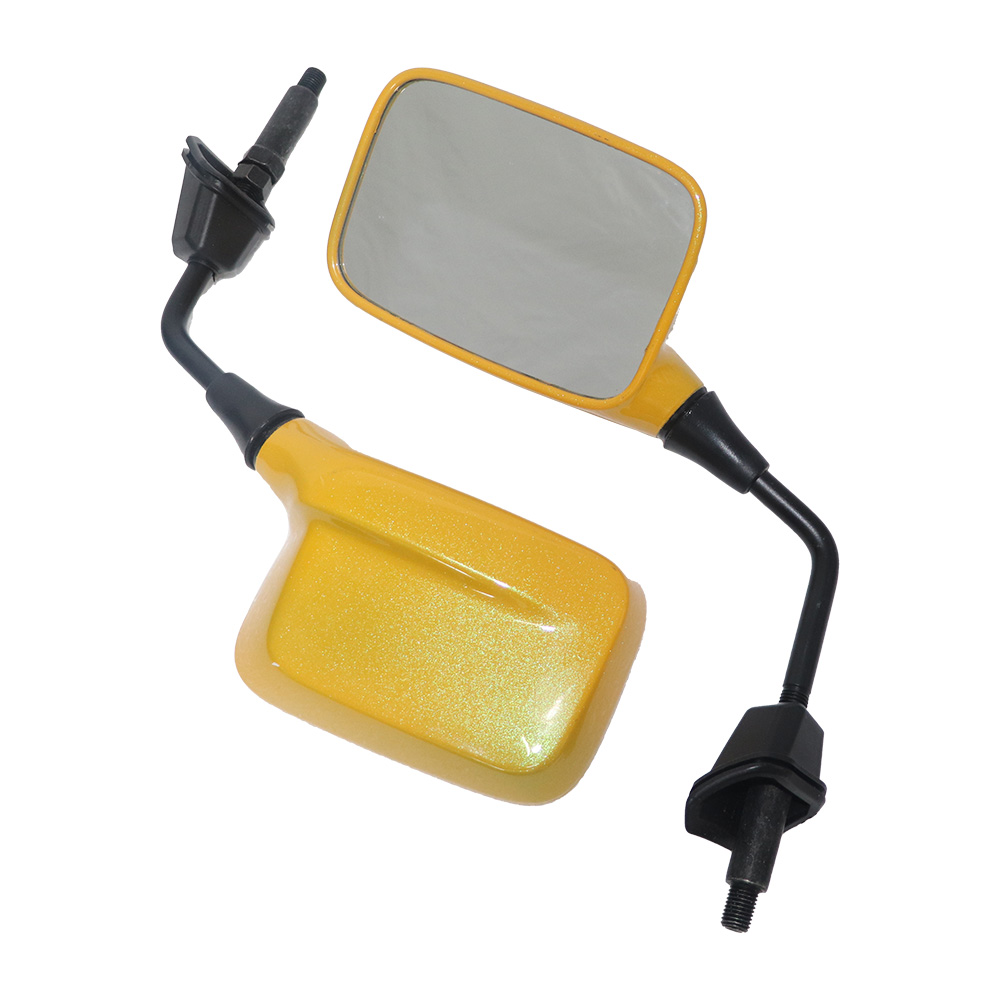 TVS iQube Lucid Yellow Mirror – Durable, Adjustable, and Stylish