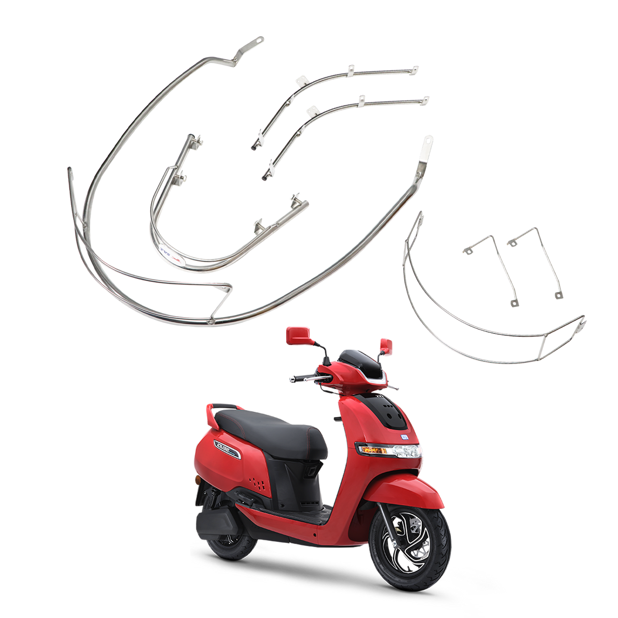TVS Scooter Guard Kit for IQUBE  - Comprehensive Protection for Your Scooter