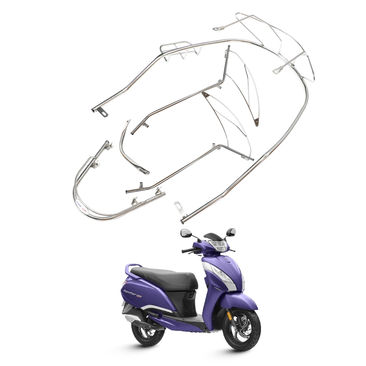 TVS Scooter Guard Kit for Jupiter 125CC | All-Round Protection & Durability