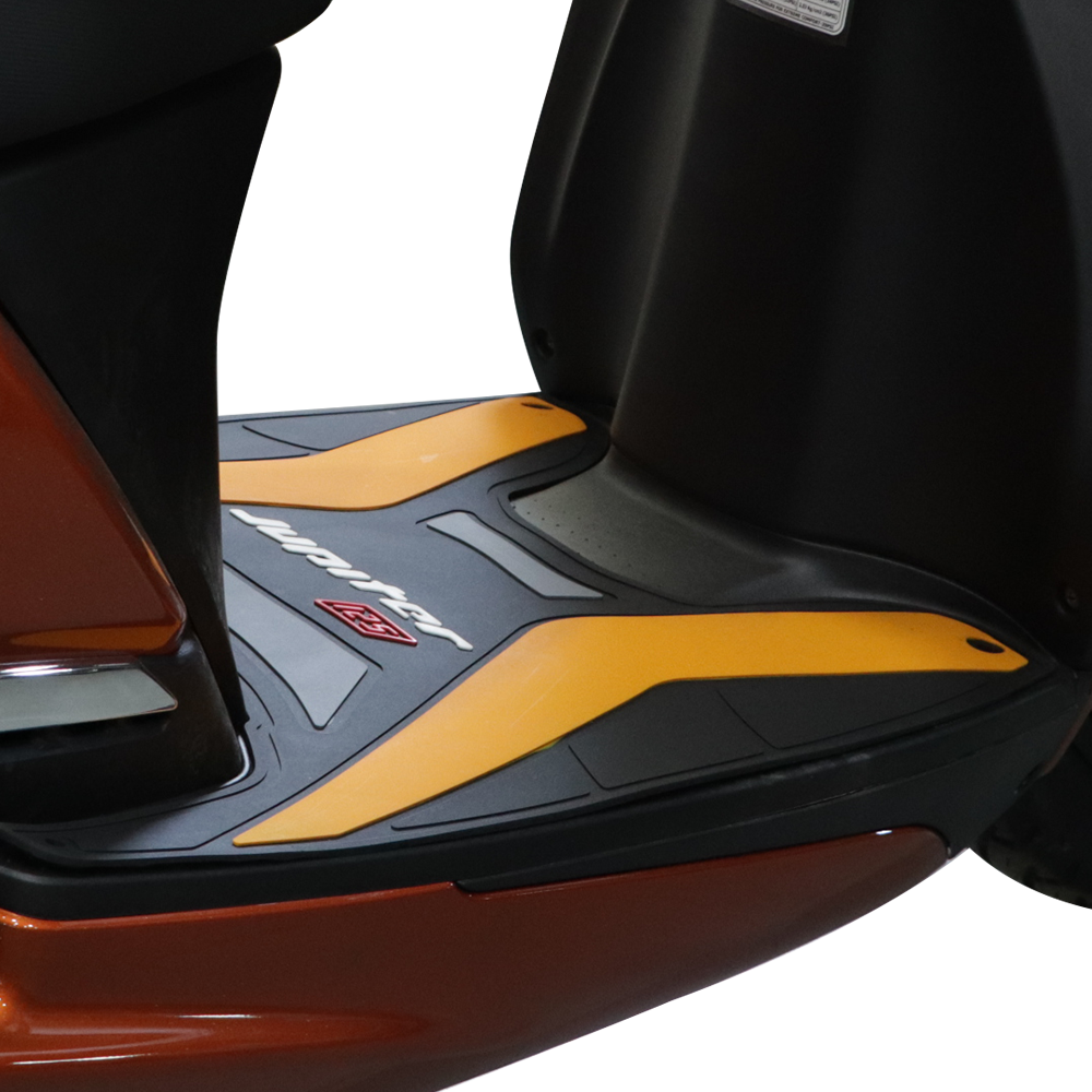 TVS Designer - Jupiter 125 Floor Mat  – Custom-Fit, Non-Slip, Weather-Resistant Scooter Floor Mat