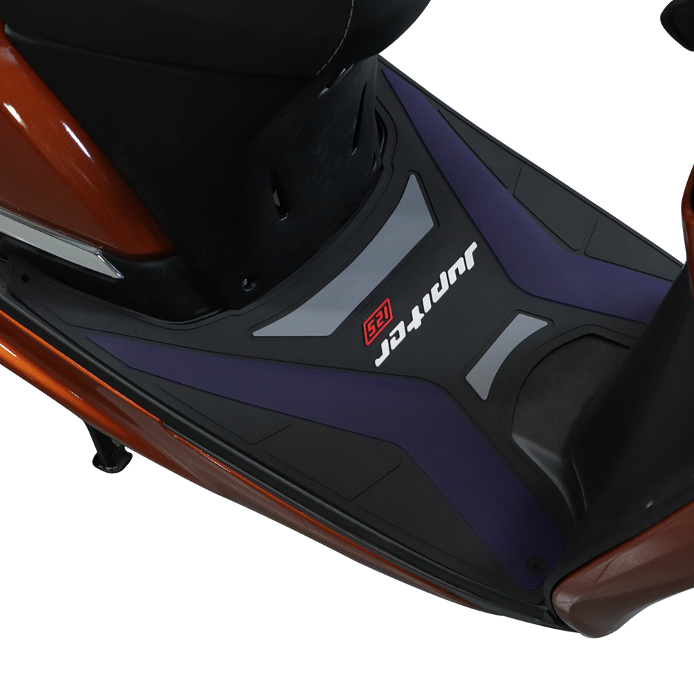 TVS Designer Jupiter 125 Floor Mat BLUE – Custom-Fit, Non-Slip, Weather-Resistant Scooter Floor Mat