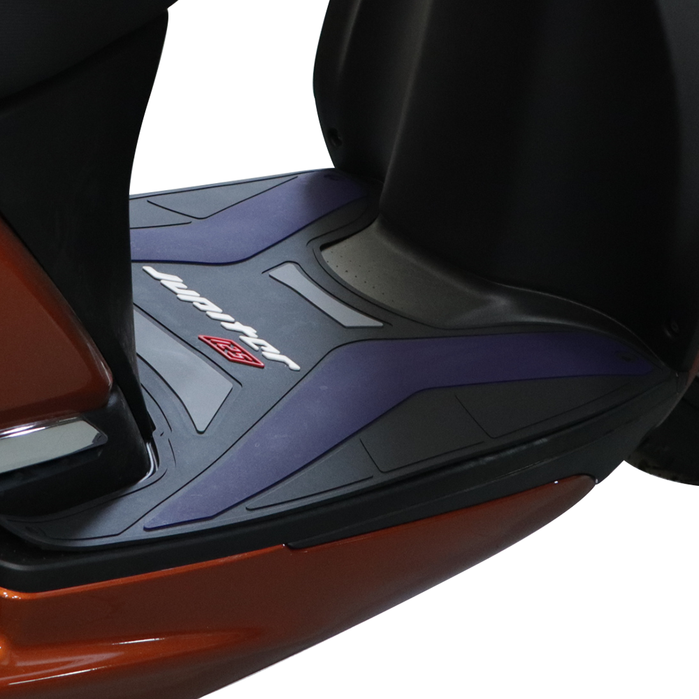 TVS Designer Jupiter 125 Floor Mat BLUE – Custom-Fit, Non-Slip, Weather-Resistant Scooter Floor Mat