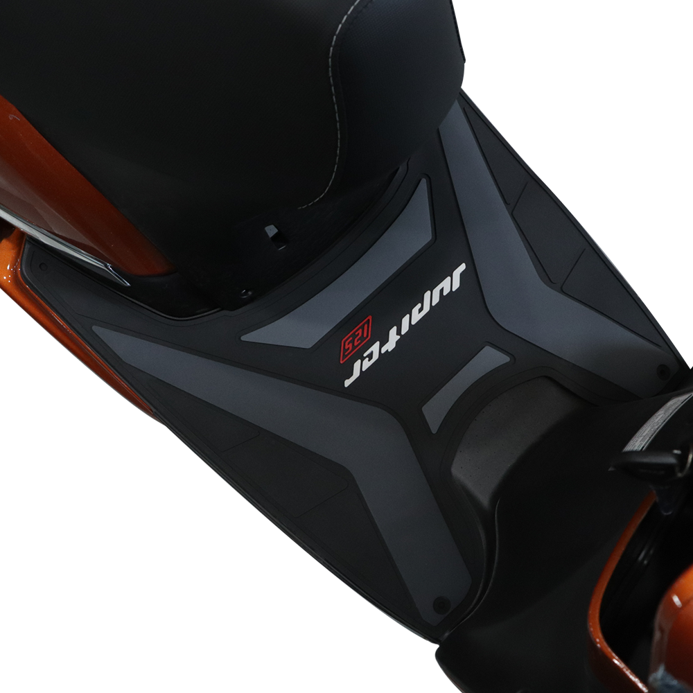 TVS Designer - Jupiter 125 Floor Mat GREY – Custom-Fit, Non-Slip, Weather-Resistant Scooter Floor Mat