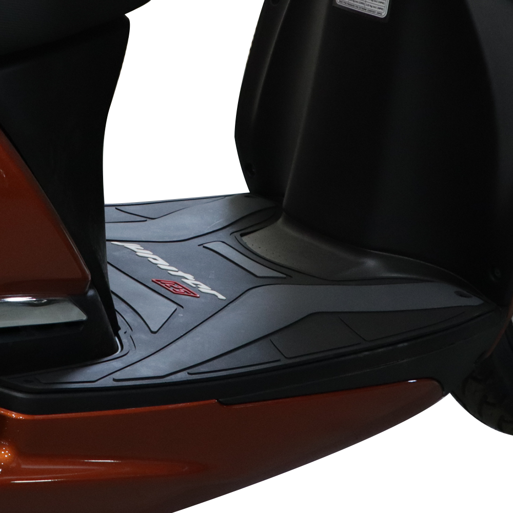 TVS Designer - Jupiter 125 Floor Mat GREY – Custom-Fit, Non-Slip, Weather-Resistant Scooter Floor Mat