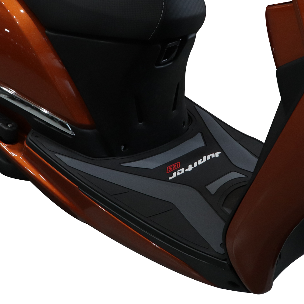 TVS Designer - Jupiter 125 Floor Mat GREY – Custom-Fit, Non-Slip, Weather-Resistant Scooter Floor Mat