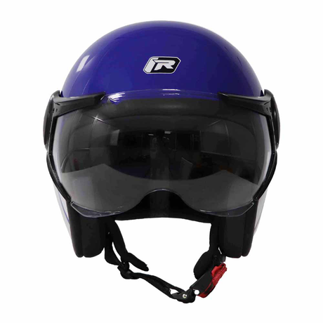 TVS Ronin Half Face Helmet - Blue | ISI & DOT Certified | Premium Safety