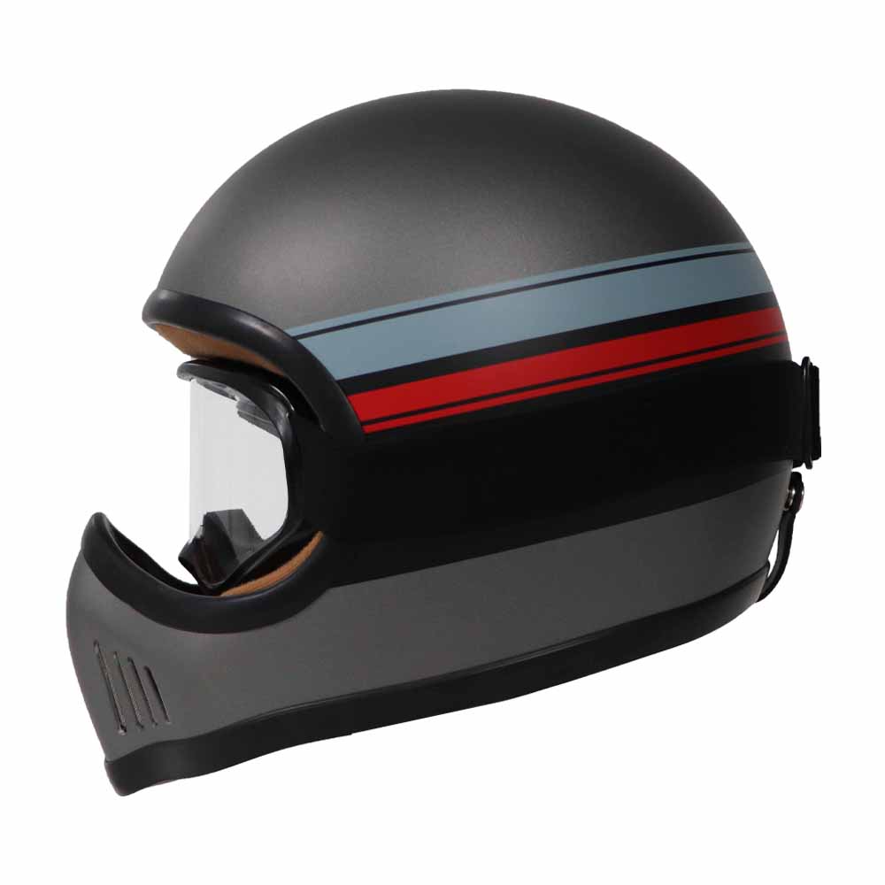 TVS Full Face Enduro Grey Helmet – Premium Safety & Comfort