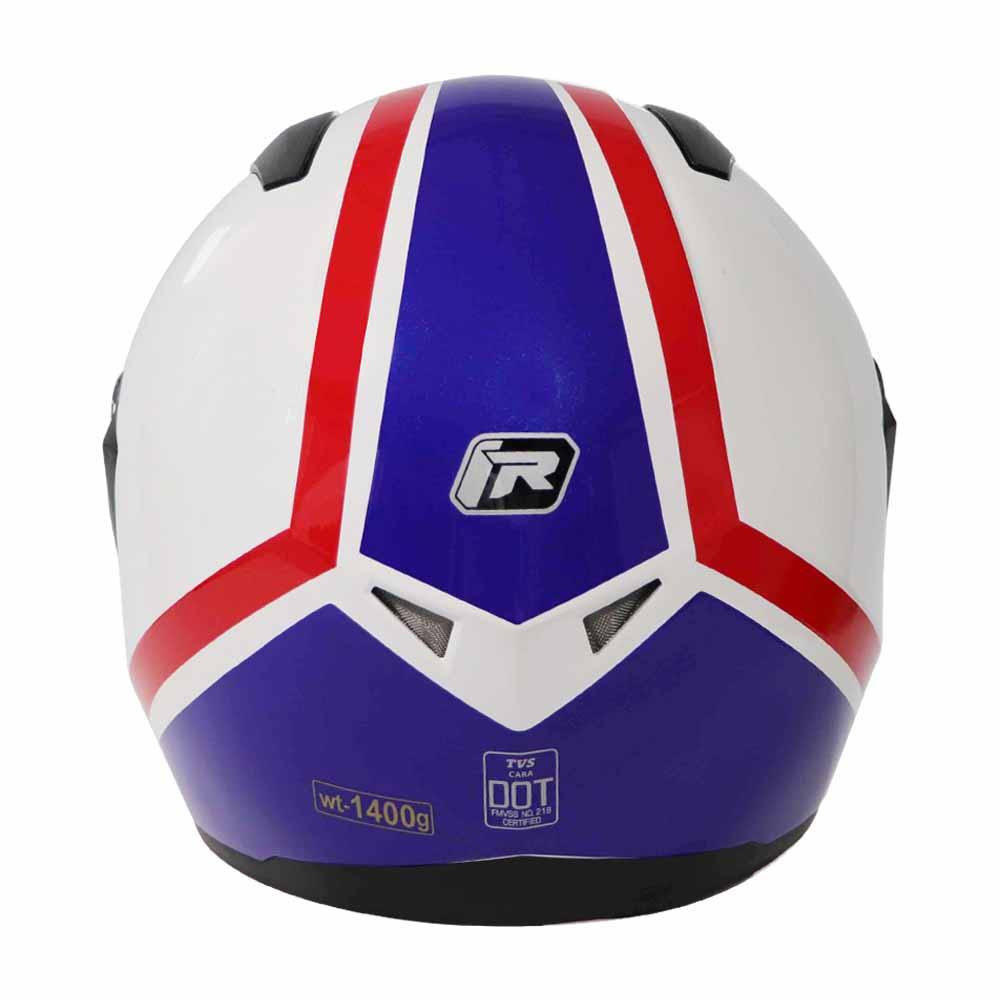 TVS Full Face Cara White Helmet – Premium Safety & Comfort