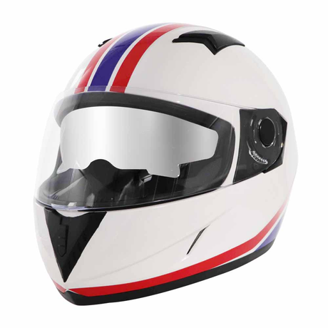 TVS Full Face Cara White Helmet – Premium Safety & Comfort