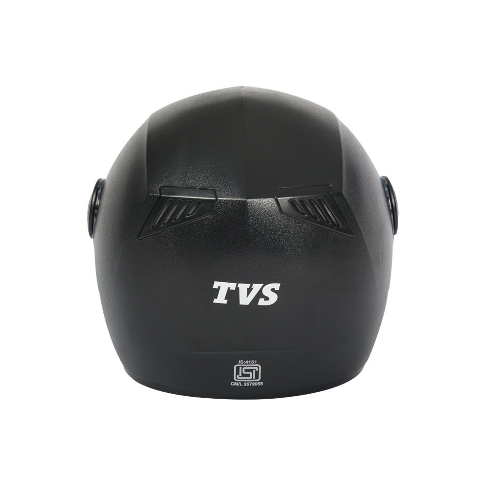 TVS Helmet Full Face Motorbike Helmet (Black-JE) | Unmatched Safety & Quality